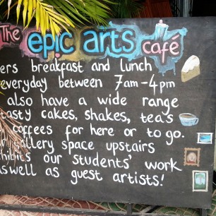 Epic Arts Cafe in Kampot, Cambodia