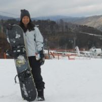 Snowboarding in Pyeongchang, South Korea